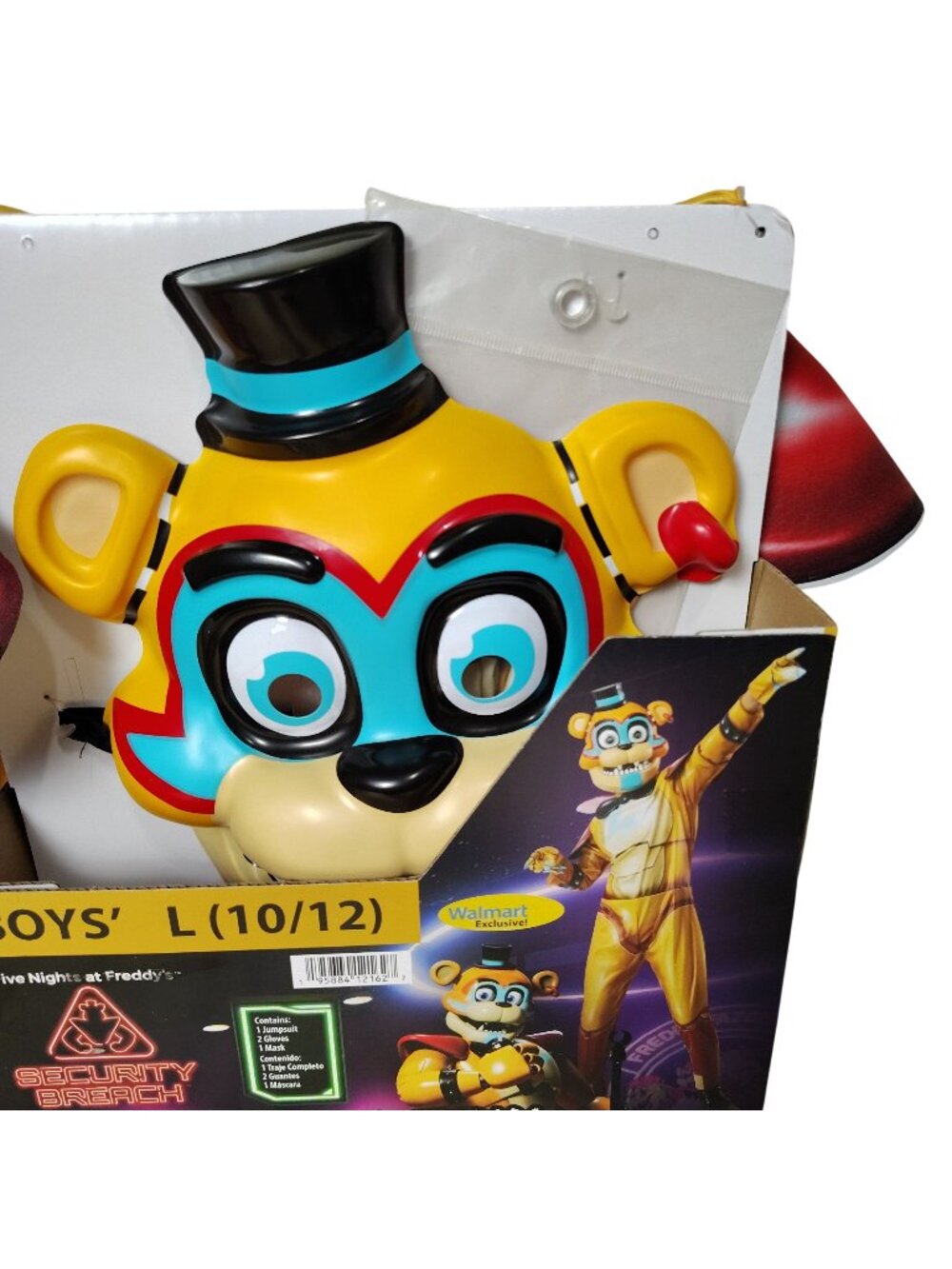 FNAF Security Breach Glamrock Freddy Boys Costume Large 10-12 Rubies 4 Piece New